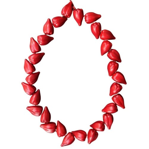 Red resin plastic - red, tribal